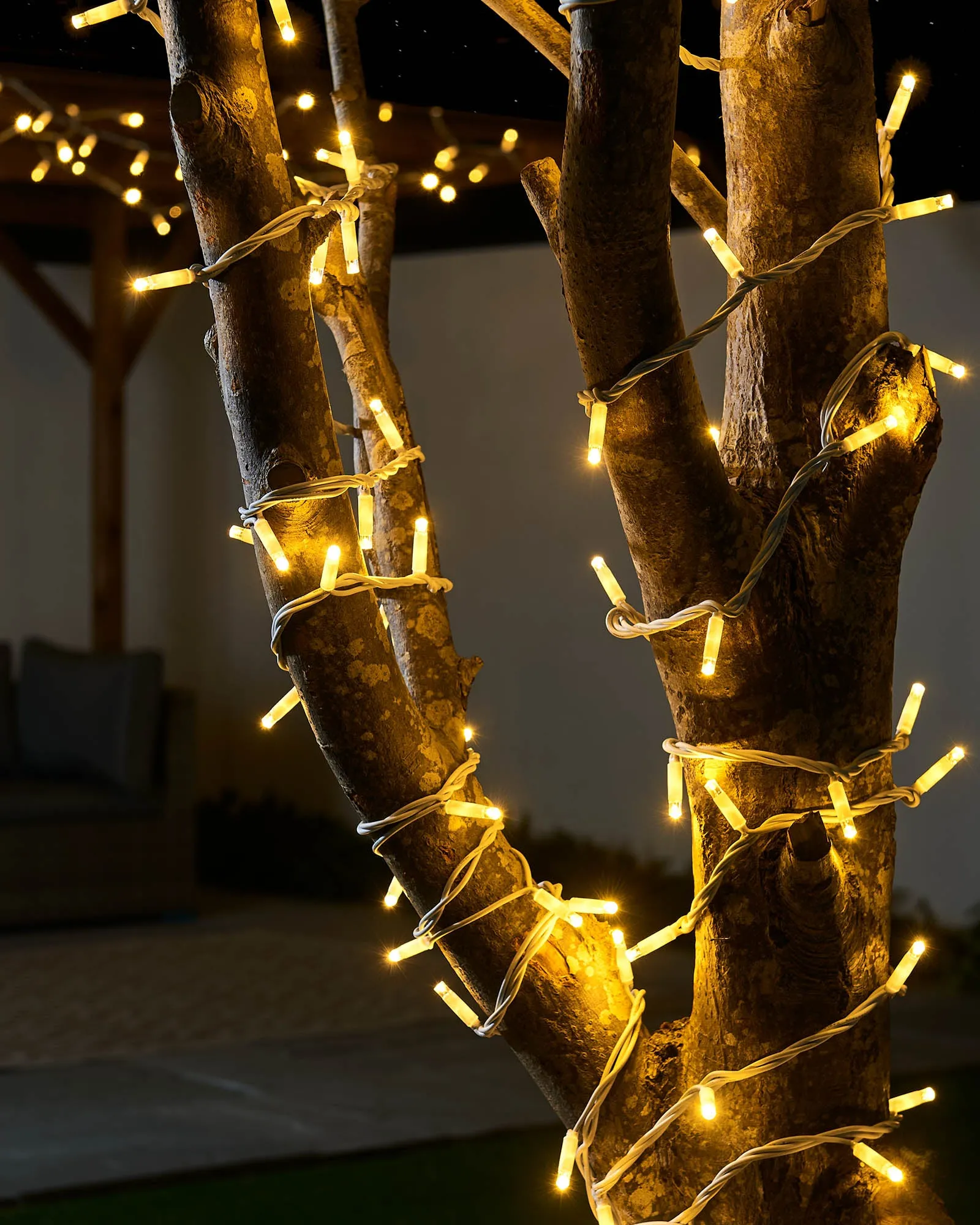 LINK PRO LED String Lights, White Cable, Warm White