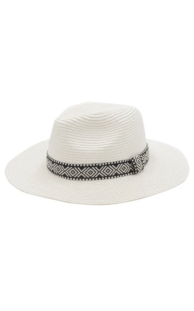 MH0071 Tribal Aztec Band Panama Sun Hat