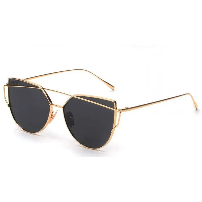 Mirrored Cat Eyed Women's Sunglasses