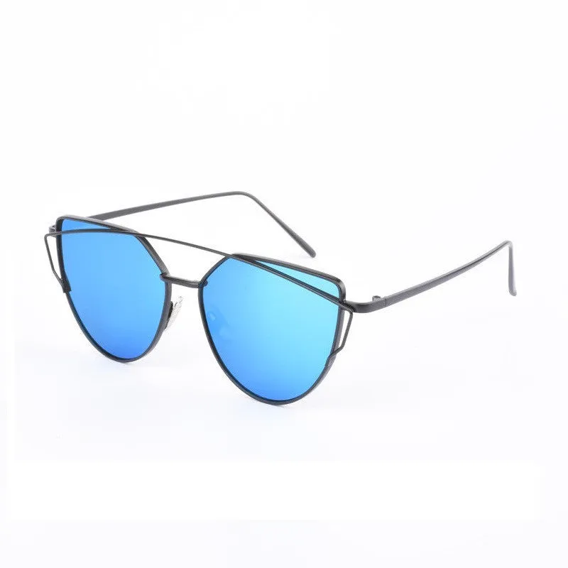 Mirrored Cat Eyed Women's Sunglasses