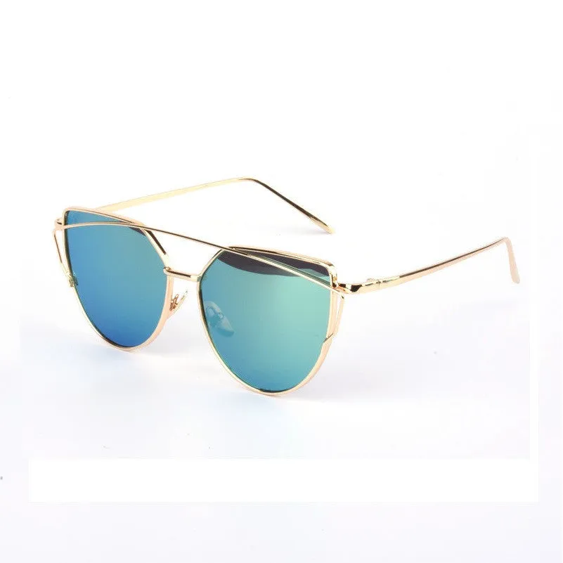 Mirrored Cat Eyed Women's Sunglasses