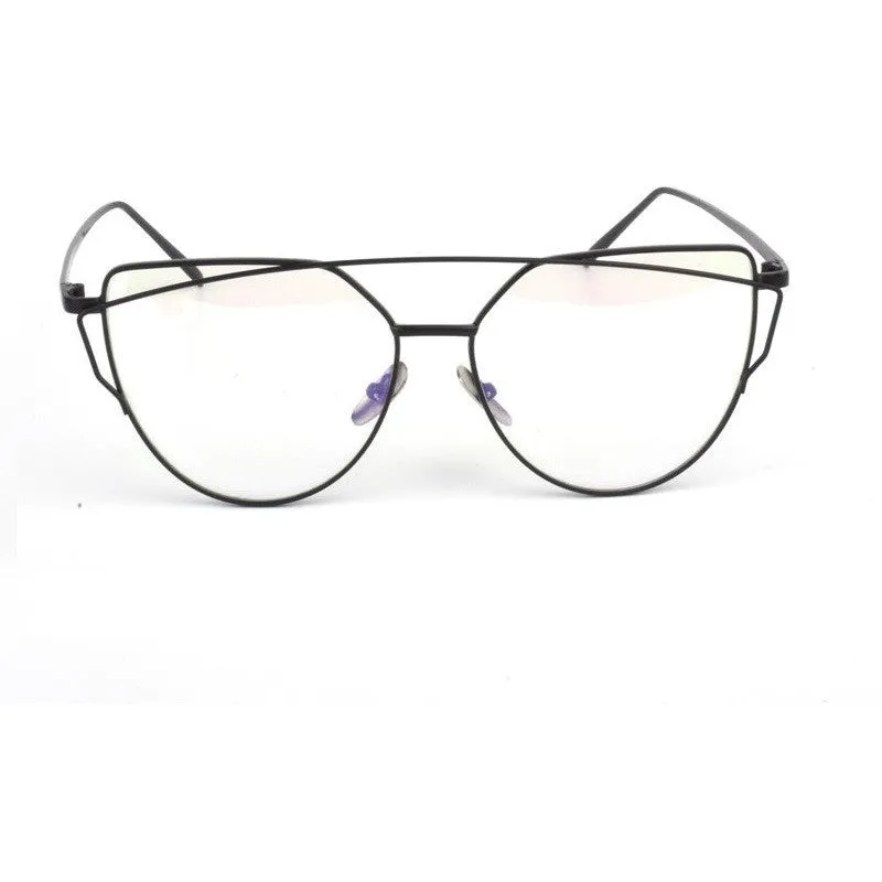 Mirrored Cat Eyed Women's Sunglasses