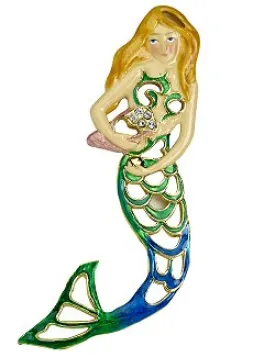 Openwork Cloisonné 3-Pc. Mermaid Ornament Set