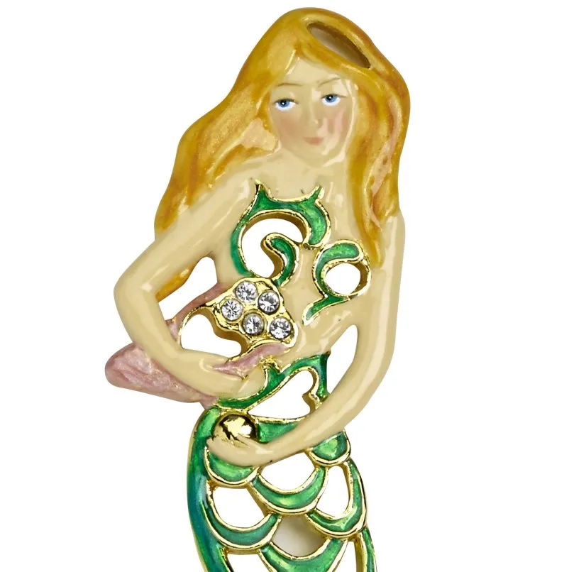 Openwork Cloisonné 3-Pc. Mermaid Ornament Set