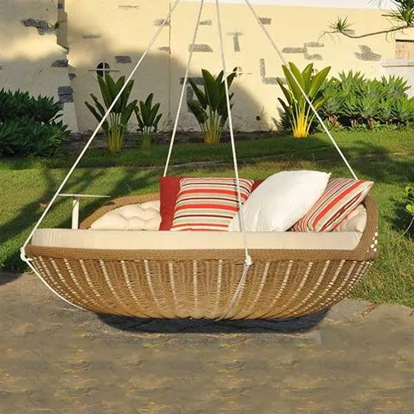 Outdoor Furniture Wicker Swing - Luasca