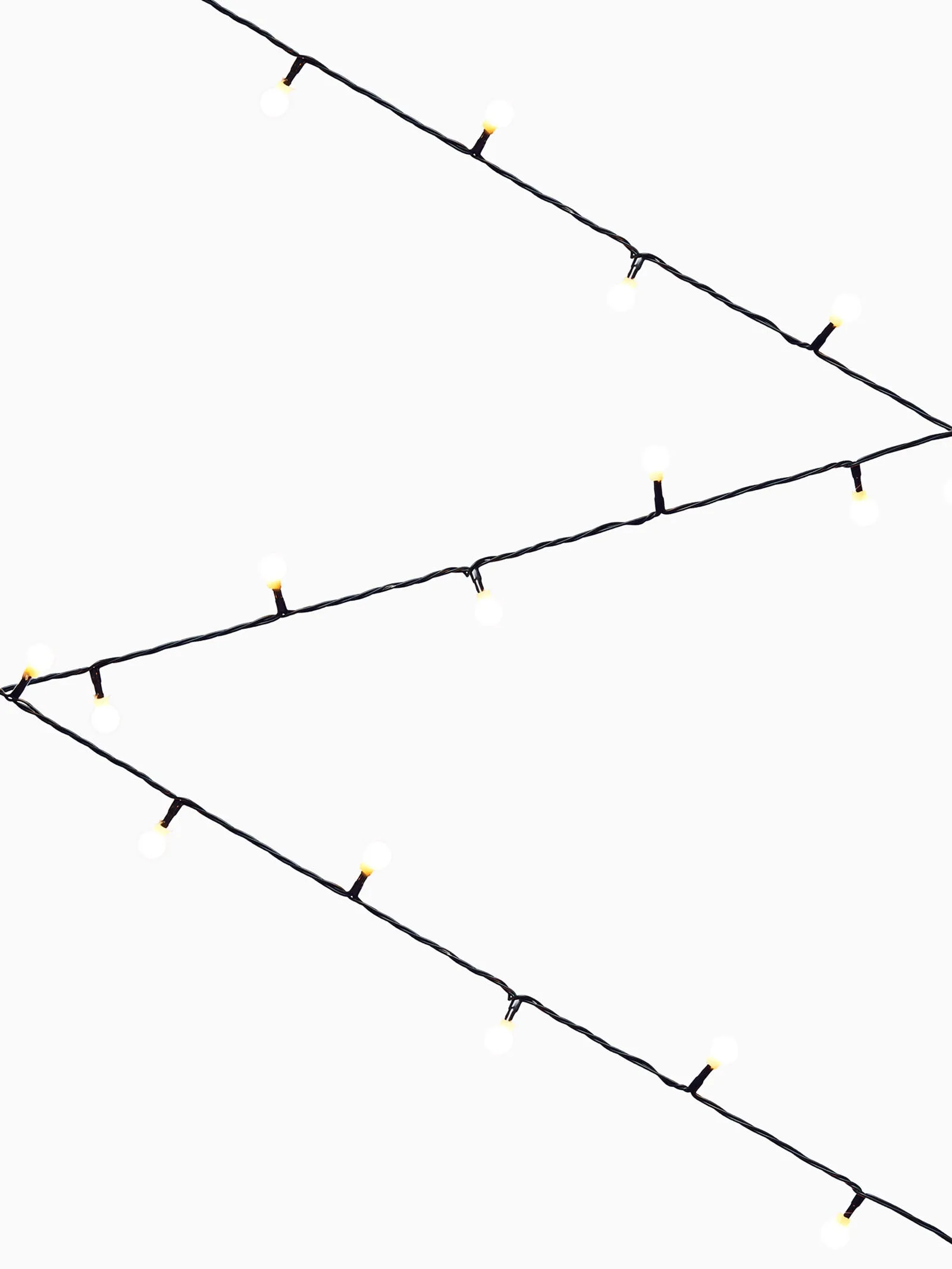 Outdoor Multi-Function 100 Berry LED Light String, Warm White