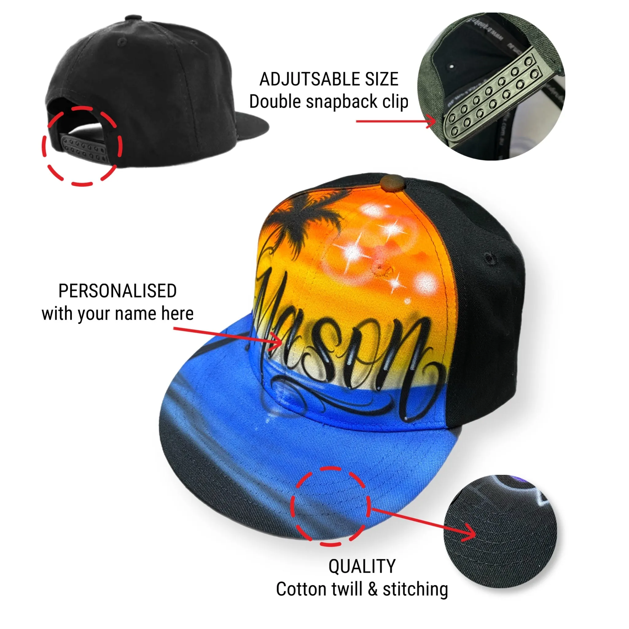 Paradise Sunset Snapback (2)