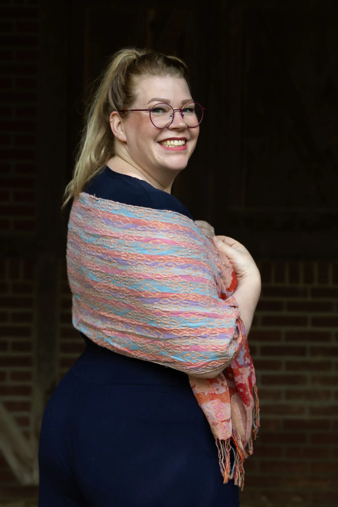 Rayana crinkle sjaal- handgemaakt en uniek- fuga