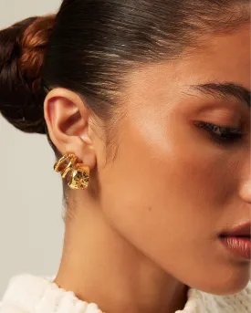 ROSIE EARRING 2 PACK - GOLD PLATED 18K