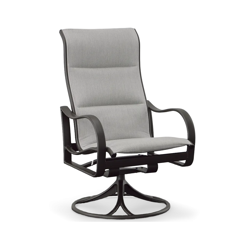 SHORELINE PADDED SLING HIGH BACK SWIVEL ROCKER