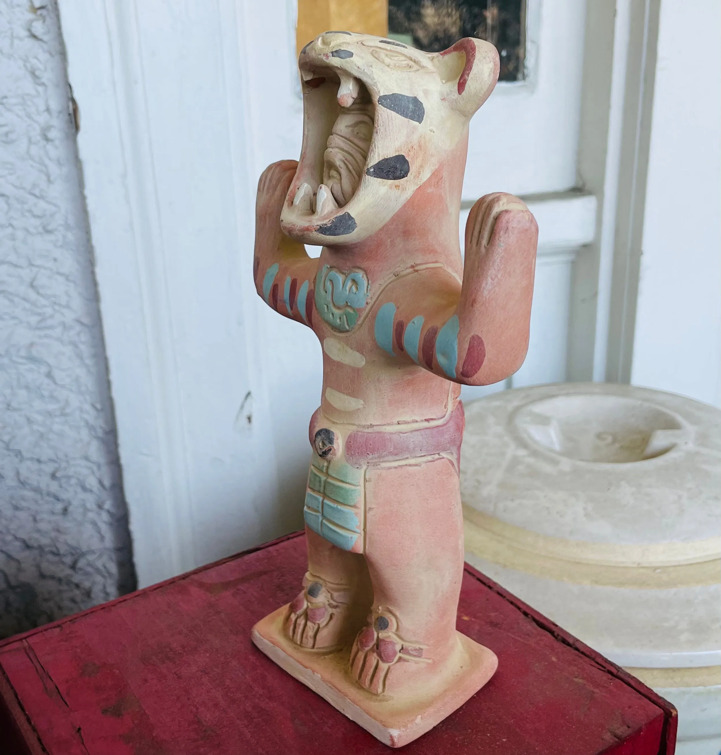 *Signed Mexico Man in Tiger Suit Figurine