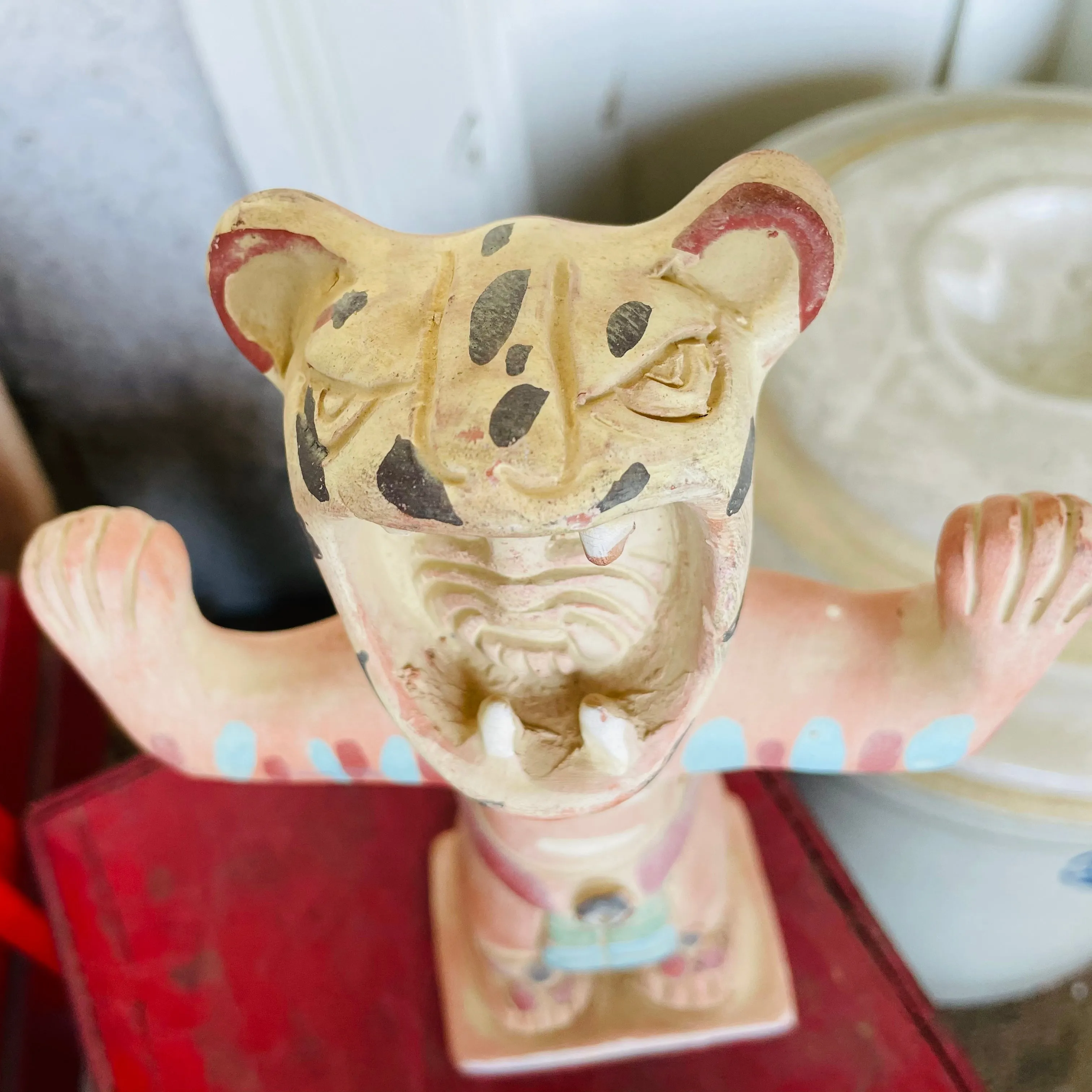 *Signed Mexico Man in Tiger Suit Figurine