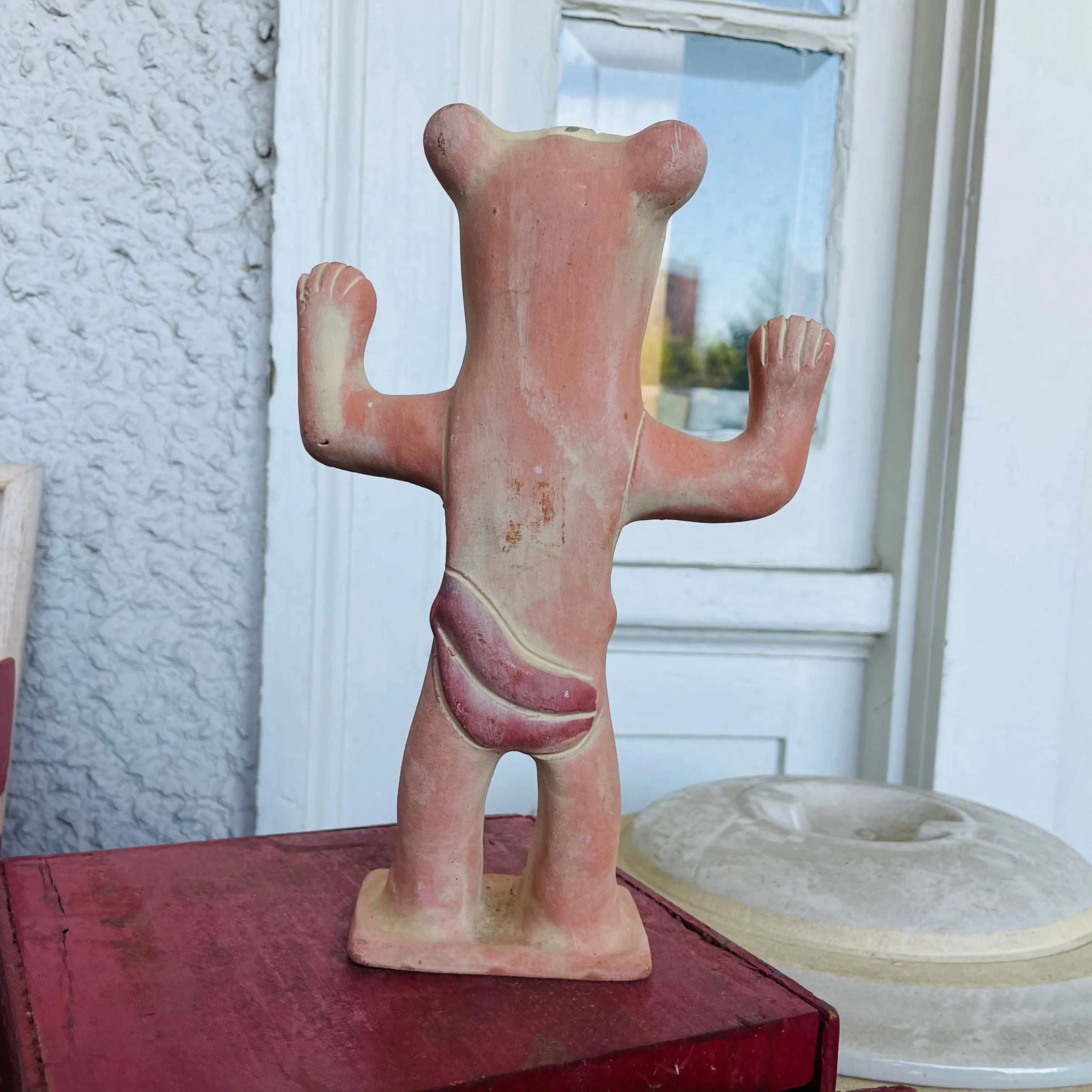 *Signed Mexico Man in Tiger Suit Figurine