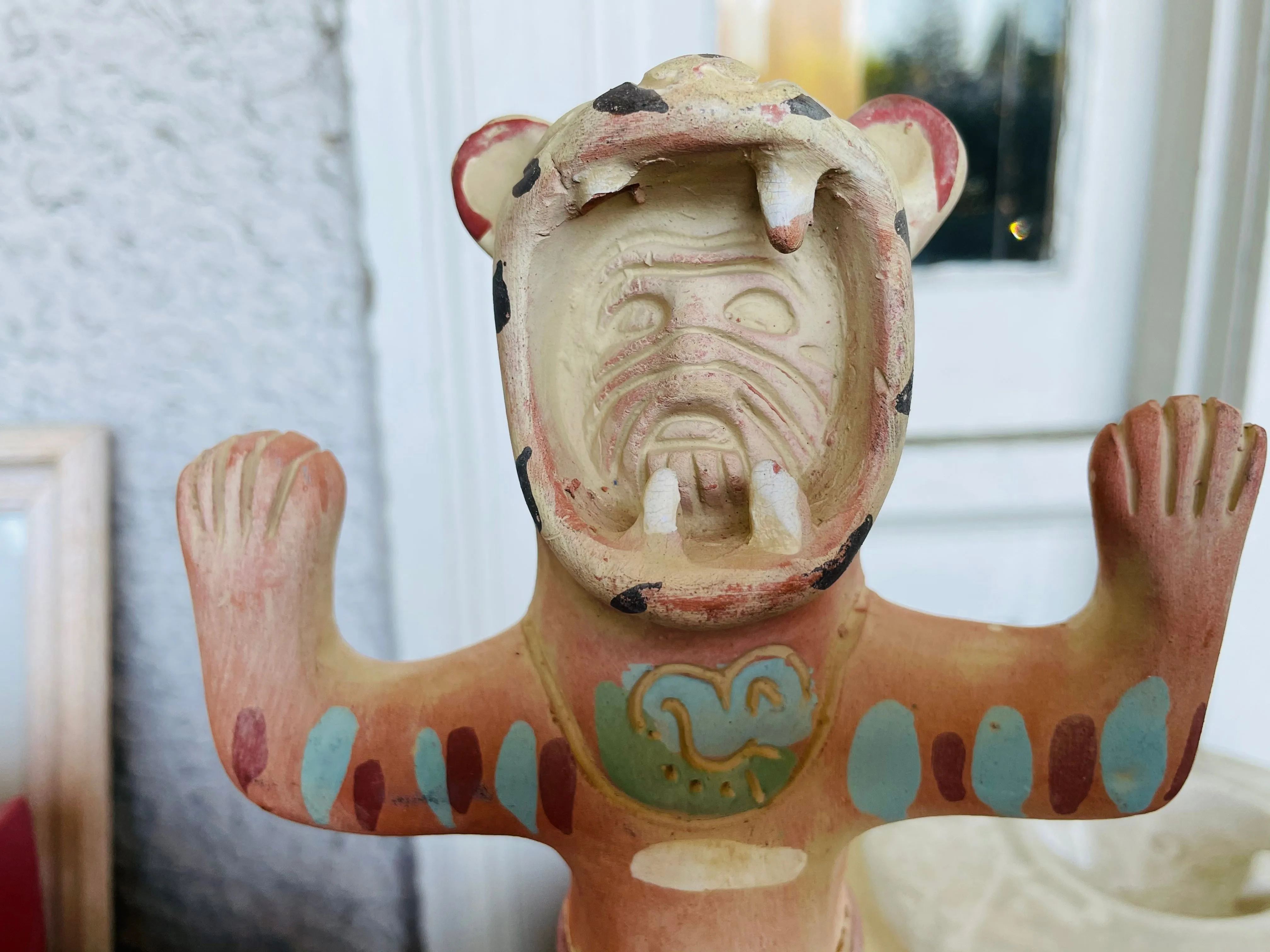 *Signed Mexico Man in Tiger Suit Figurine