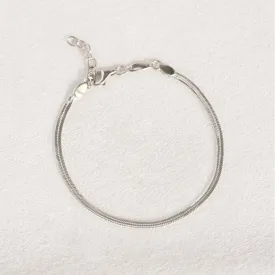 Snake Chain Bracelet Silver