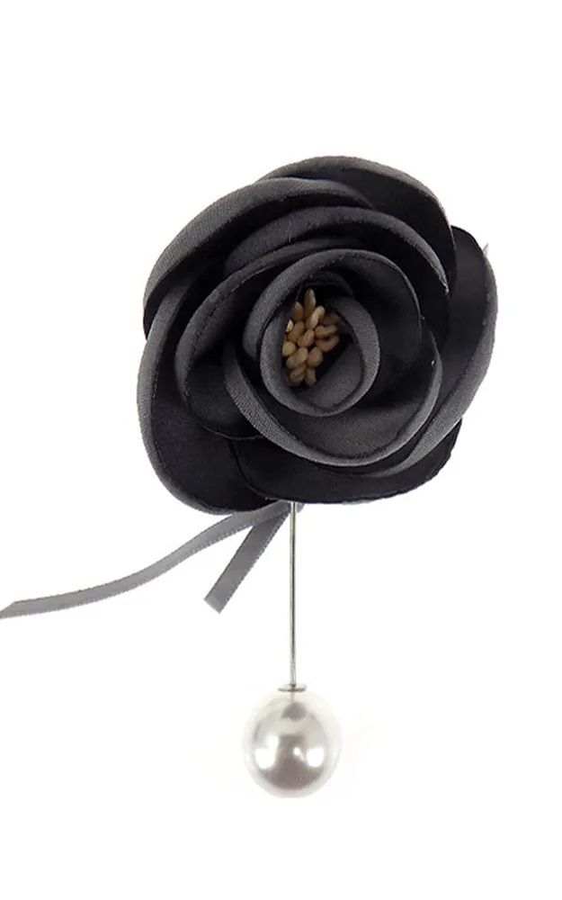 TD0152 Flower Corsage with Pearl Pin
