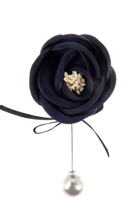 TD0152 Flower Corsage with Pearl Pin