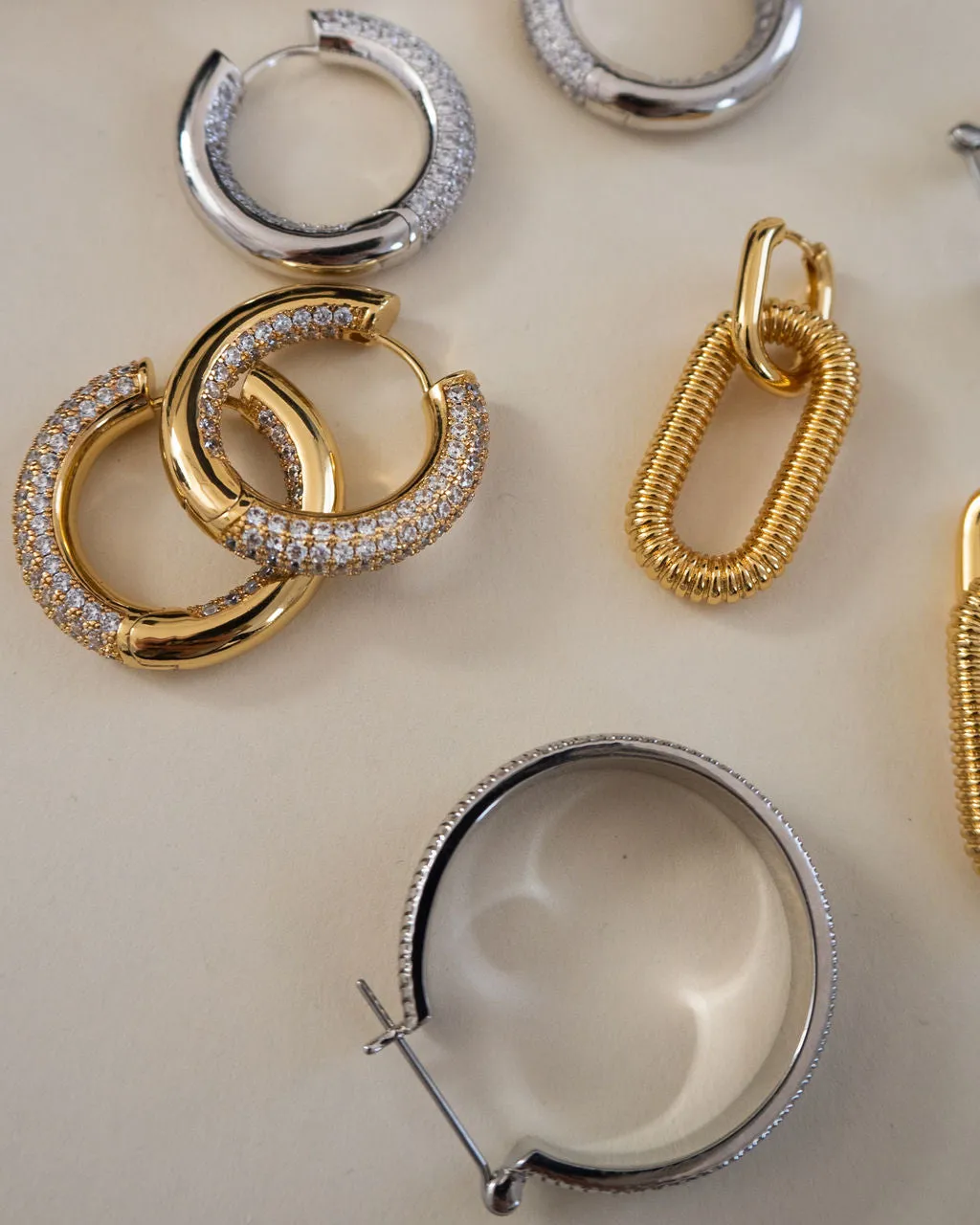 The Reversible Amalfi Hoops- Gold