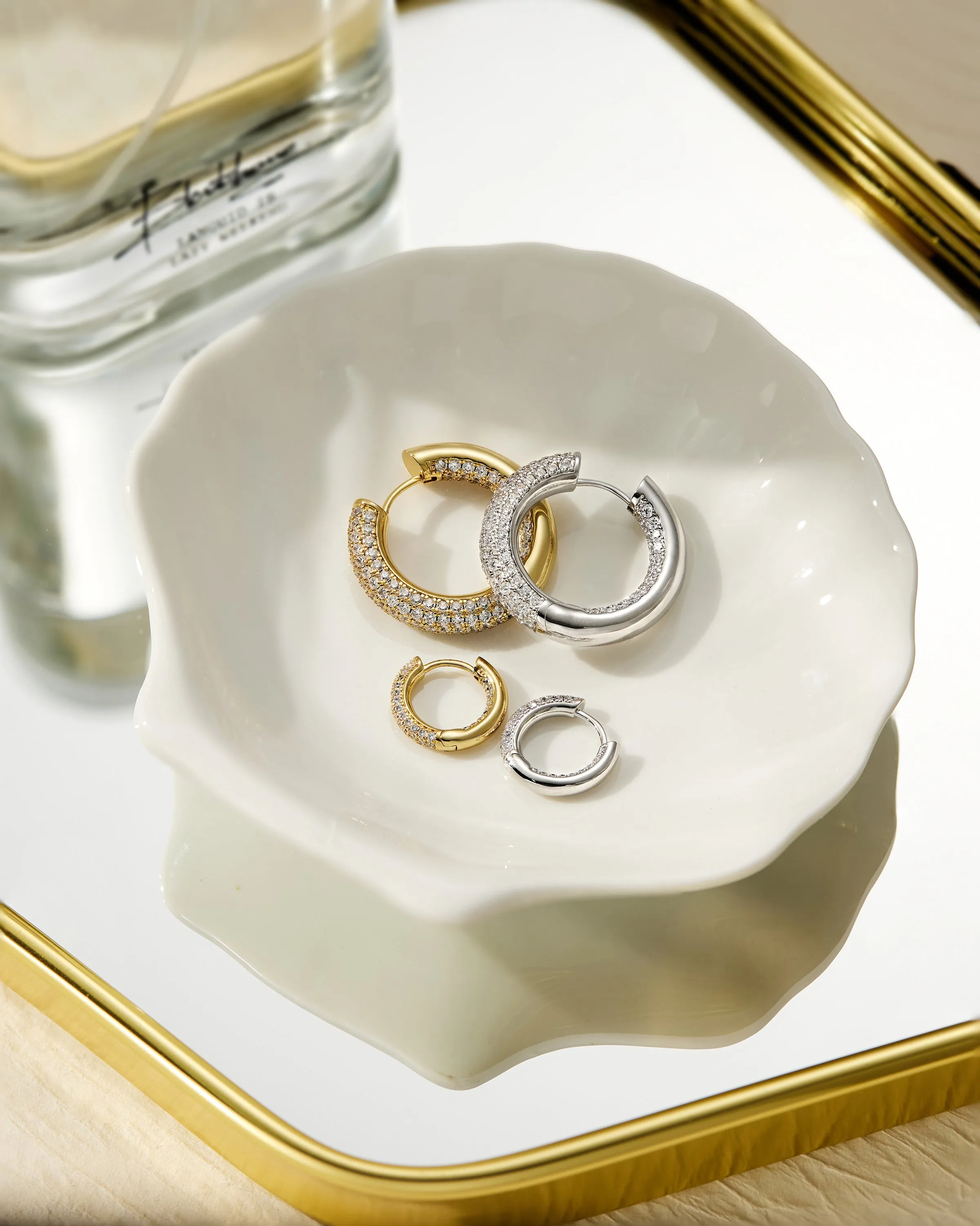 The Reversible Amalfi Hoops- Gold