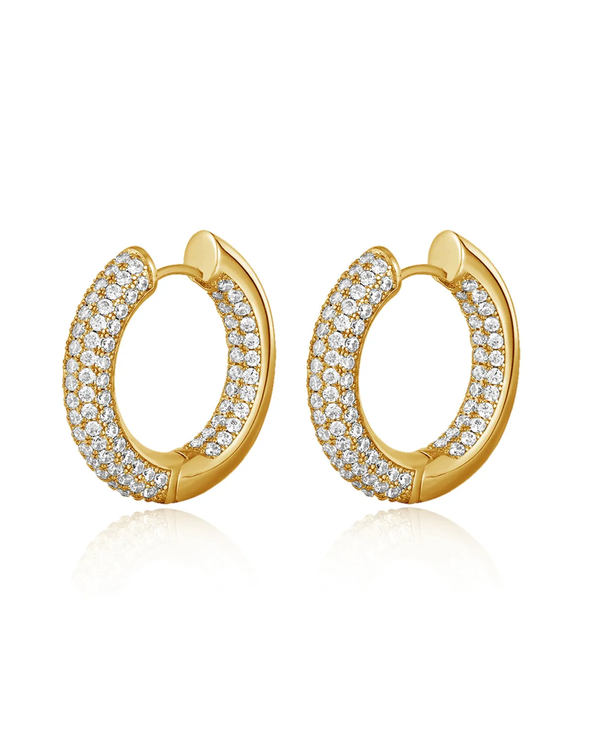 The Reversible Amalfi Hoops- Gold