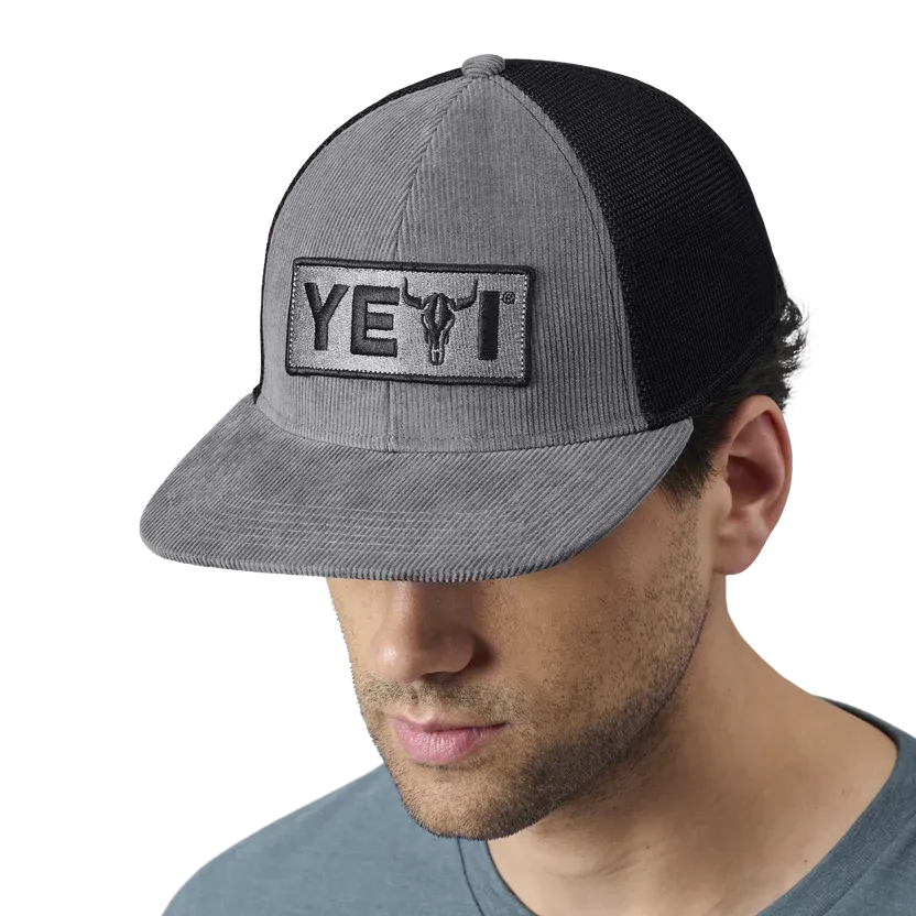 Yeti Steer Flat Brim Hat Grey